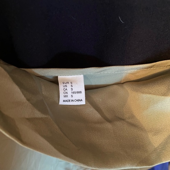 NWT Floerns Spaghetti Strap Cowl Neck Long Slip Satin Silk Midi Dress MINT GREEN - Picture 5 of 5